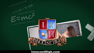 InnocentHigh - Student gets Caught Sucking Dick For Money