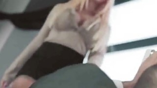 Naughty horny office blonde wants hard fucking