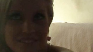 Amateur blonde loves mouthfuck