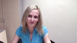 CZasting Skinny Czech blonde at casting